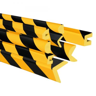 TRAFFIC-LINE EDGE PROTECTION - 1,000mm LENGTHS - SELF ADHESIVE - TRAPEZE 40/35 - YELLOW/BLACK - Image 5