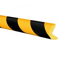 TRAFFIC-LINE Edge Protection - SEMI-CIRCULAR 40/40 - Self-Adhesive 1,000mm Lengths - Yellow/Black