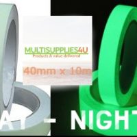 MS4GLO Plain glow in the dark tape- Class B 40mm x10m