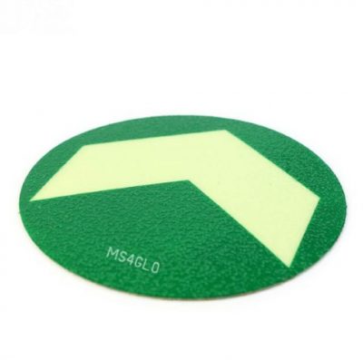 Directional Arrows glow in the dark circles 125mm