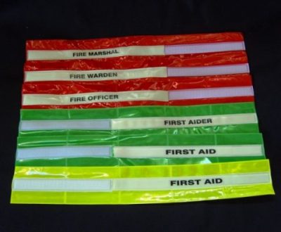 Glow in the Dark Safety Armbands FIRST AID/YELLOW - Image 2