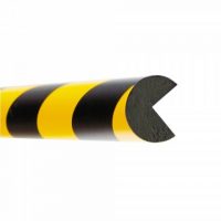 TRAFFIC-LINE Edge Protection - SEMI-CIRCULAR 40/40 - Magnetic 1,000mm Lengths - Yellow/Black