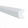 TRAFFIC-LINE Edge Protection - SEMI-CIRCULAR 40/40 - Self-Adhesive 1,000mm Lengths - White