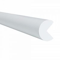 TRAFFIC-LINE Edge Protection - SEMI-CIRCULAR 40/40 - Self-Adhesive 1,000mm Lengths - White
