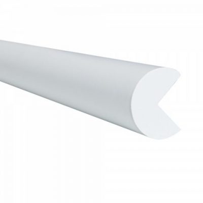 TRAFFIC-LINE Edge Protection - SEMI-CIRCULAR 40/40 - Self-Adhesive 1,000mm Lengths - White