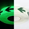MS4GLO Directional Arrow glow in the dark tape- Class B 40mm x10m