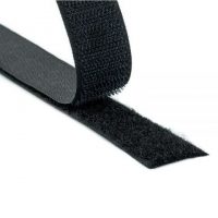 Self adhesive Hook tape Black 25mm x 25m
