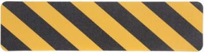 MS4 Floor Commercial Grade Anti Slip High Visibility Black/Yellow Stair Treads 150mm x 610mm