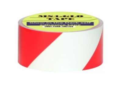 MS4GLO Glow in the dark Chevron red tape- Class B 40mm x10m