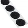 Adhesive backed hook & loop coins black 22mm x 1000 coins