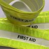 Glow in the Dark Safety Armbands FIRST AID/YELLOW