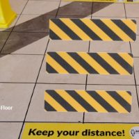 MS4 Floor Commercial Grade Anti Slip High Visibility Black/Yellow Stair Treads 150mm x 610mm (10PK)