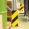 BLACK BULL Pallet Rack End Frame Protectors - Right-Angle Profile - 400mmH - 5mm Gauge - Yellow/Black - Image 3
