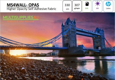 762mm(30") x 30m MS4WALL Opaque Solvent Self adhesive repositionable Fabric Pvc free - Image 3