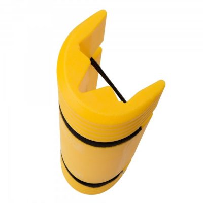 Traffic Line Pallet Racking Protector - Plastic - Size 550H x 162W x 120D mm Channel - Yellow - Image 4
