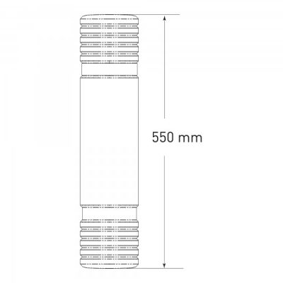 Traffic Line Pallet Racking Protector - Plastic - Size 550H x 162W x 120D mm Channel - Yellow - Image 6