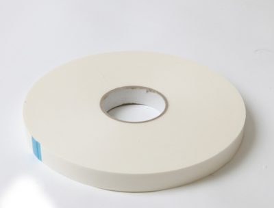 12mm x 50m Double Sided Polyethylene White Foam Tape 0.8mm thick MS4 Mount