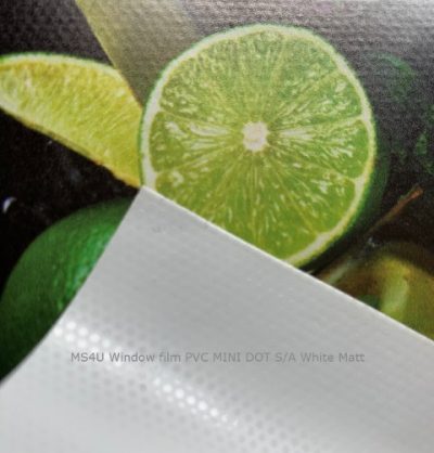 MS4WINDOW PVC Mini Dot self adhesive window film White Matt 1370mm x 50m