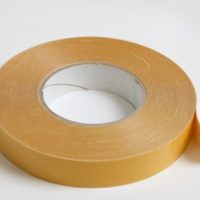 25mm x 50m Double Sided White PVC Tape with Solvent Acrylic Adhesive Banner Hemming Tape