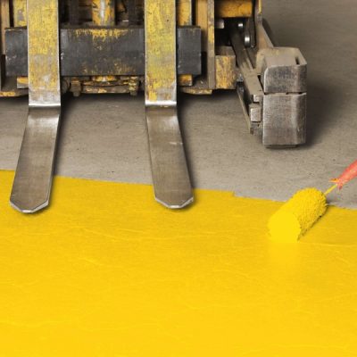 Proline Floor Paint, Anti-slip Indoor Floor paint one part 5 litre Cans, Yellow RAL 1003 - Image 2