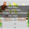 914mm(36") X 30m MS4WALL Solvent Self adhesive repositionable Fabric PVC free - Image 3