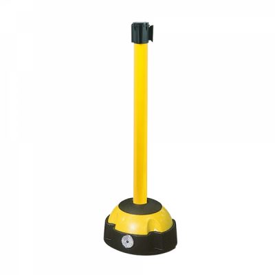 TRAFFIC-LINE Hi-Vis Belt Post - Yellow Post - 3m Yellow/Black Belt - Image 4