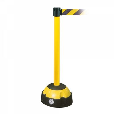 TRAFFIC-LINE Hi-Vis Belt Post - Yellow Post - 3m Yellow/Black Belt - Image 2