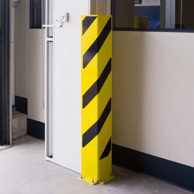BLACK BULL Heavy Duty Column/Corner Protectors - Right-Angle Profile - 1,200mmH - 6mm Gauge - Yellow/Black - Image 4