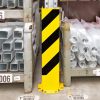 BLACK BULL Pallet Rack End Frame Protectors - 'U' Profile - 1,200mmH - 6mm Gauge - Yellow/Black - Image 4