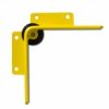 BLACK BULL Pallet Rack End Frame Protectors with Guide Roller - Right-Angle Profile - 400mmH - 6mm Gauge - Yellow/Black - Image 5