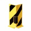 BLACK BULL Pallet Rack End Frame Protectors with Guide Roller - Right-Angle Profile - 400mmH - 6mm Gauge - Yellow/Black - Image 2