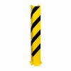 BLACK BULL Pallet Rack End Frame Protectors - 'U' Profile - 1,200mmH - 6mm Gauge - Yellow/Black