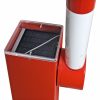 COMPACT Electronic Boom Barrier - Solar/Battery Operated Lift/Lower - Overall Width 1,650mm - Drive Through Width 1,500mm - Supplied with 1 x Remote Fob - Surface Fix - Red/White - Image 3