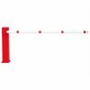 COMPACT Electronic Boom Barrier - Solar/Battery Operated Lift/Lower - Overall Width 1,650mm - Drive Through Width 1,500mm - Supplied with 1 x Remote Fob - Surface Fix - Red/White - Image 4