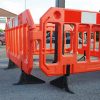 TRAFFIC-LINE Blow Moulded Barriers - Orange with Red/White Reflective Panel - Image 3
