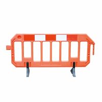 TRAFFIC-LINE Blow Moulded Barriers - Orange with Red/White Reflective Panel