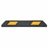 Park-AID Wheel Stop, 900 mm, black with yellow reflective panels, fixing bolts included