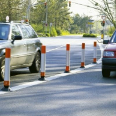 TRAFFIC-LINE Memory Post Highway - 460mmH - Reflective Sleeve - No Base
