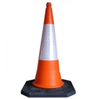 TRAFFIC-LINE Traffic Cone TC1 - 1000mmH - D2 Sleeve - Recycled Base