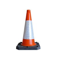 TRAFFIC-LINE Traffic Cone TC1 - 500mmH - D2 Sleeve - Recycled Base