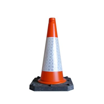 TRAFFIC-LINE Traffic Cone TC1 - 500mmH - D2 Sleeve - Recycled Base