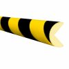 TRAFFIC-LINE Edge Protection - SEMI-CIRCULAR 40/40 - Self-Adhesive 5,000mm Lengths - Yellow/Black - Image 2