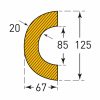 TRAFFIC-LINE Pipe Protection - CURVATURE 85 - Self-Adhesive 1,000mm Lengths - Yellow/Black - Image 4
