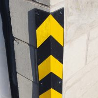 90 x 90mm x 800mmL TRAFFIC-LINE Impact Protection Corner Protectors Standard - Black / Yellow