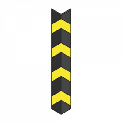 90 x 90mm x 800mmL TRAFFIC-LINE Impact Protection Corner Protectors Standard - Black / Yellow - Image 2