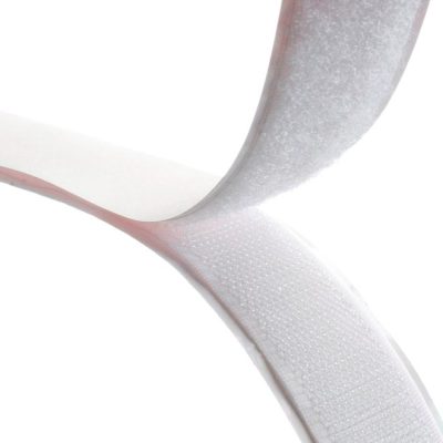 Sew On Hook & Loop White 50mm x 25m