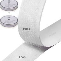 Self adhesive Hook & Loop tape 20mm x 10m White