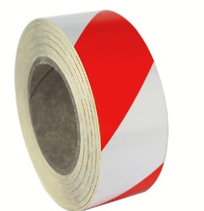 MS4U Retro-Reflective tape Red & White 100mm x  25m