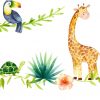Extra-large Jungle Animals Kids Bedroom Nursery Wall Stickers - Image 2