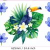 Watercolour Jungle Bird Wall Art Decal Composition Safari Animals Wall Stickers - Image 2